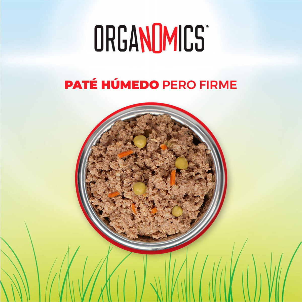 OrgaNOMics / Alimento Húmedo / Ingredientes Orgánicos Gato / Cordero y Res / 156 g