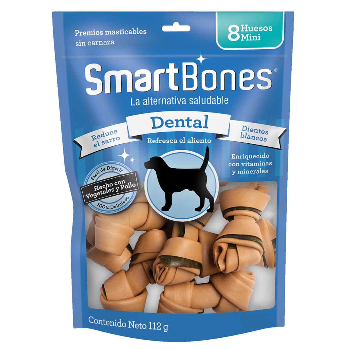 SmartBones Mini / Premios para perro / Salud dental 8 pz