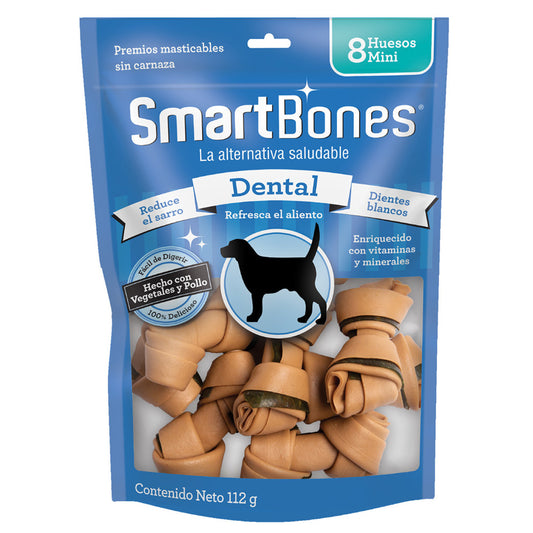 SmartBones Mini / Premios para perro / Salud dental 8 pz