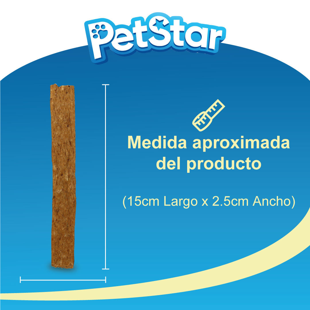 Premios para perro tiras de pavo / Turkey bars de Petstar / 80 gr